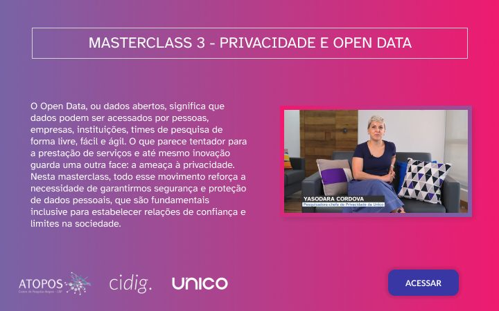 Masterclass 3 - Privacidade e Open Data
